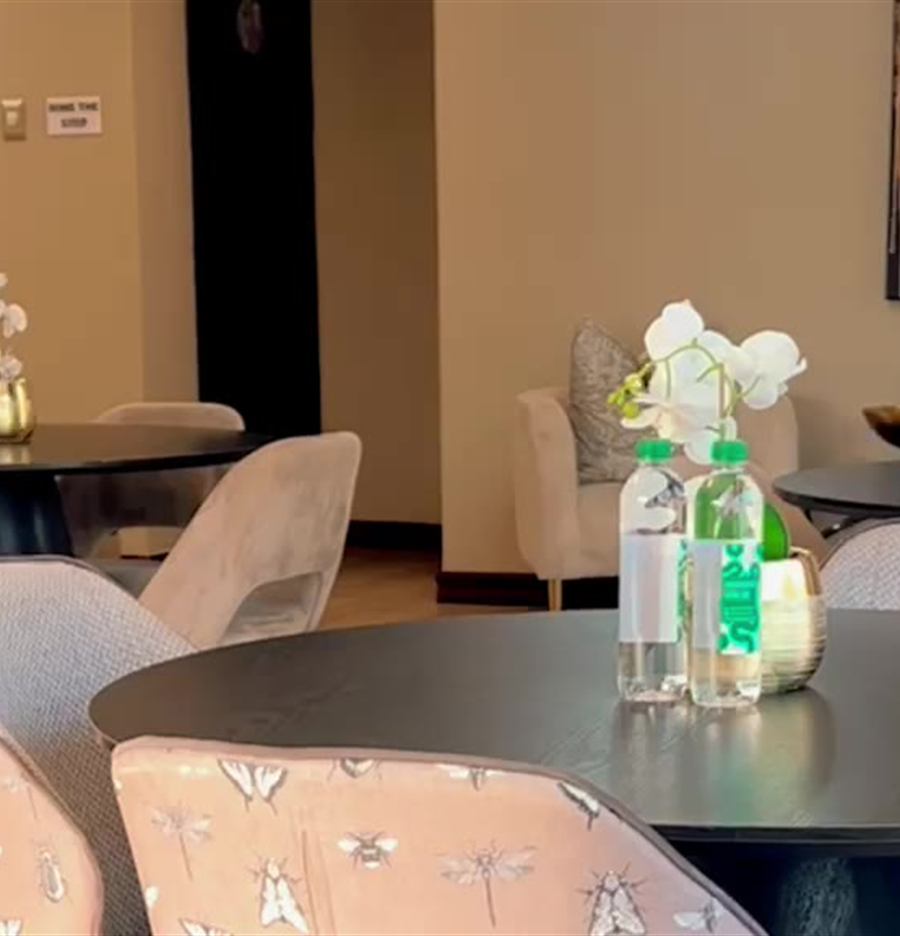 Dining room set for a meal at Cozy Corner Brandwag